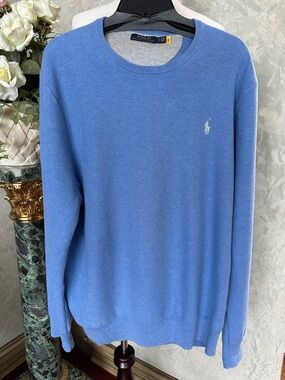 Ralph Lauren Men’s Sky Blue Crewneck Sweater